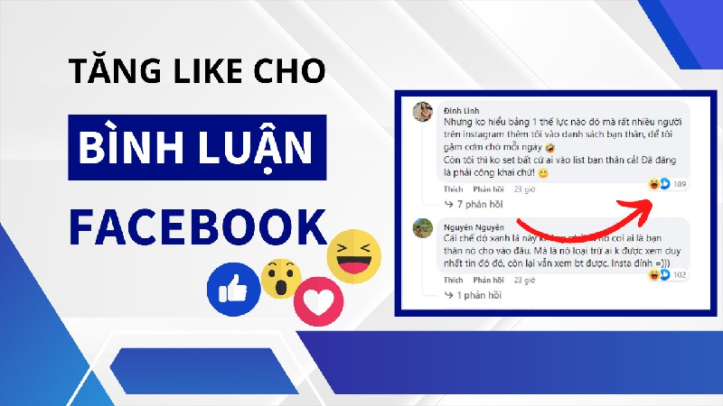 Dịch vụ tăng like comment Facebook