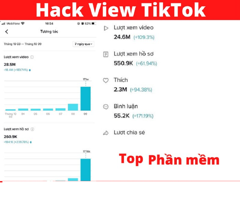 Top Phần Mền Hack View Thật Tiktok An toàn